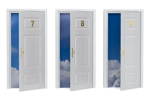 Doors to heaven Ilustração Stock