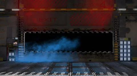 Doors open + Alpha channel Video stock 62829740