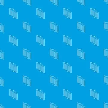 Doors in western saloon pattern vector seamless blue Stock Illustration