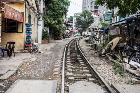 Doorstep Rail Track Stock Photos
