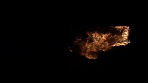 Doorway in the fire Stock Footage 74347958