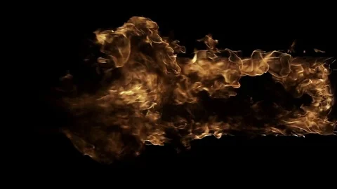 Doorway in the fire Stock Footage 74348305