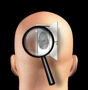 Doorway to ideantity Stock Illustration