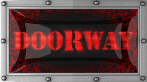 Doorway on led Видео 8700360