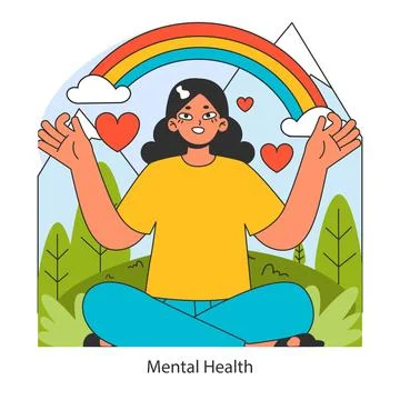 Dopamine fasting concept. Flat vector illustration. Ilustración de archivo