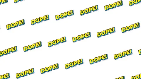 Dope sign seamless pattern looping animation Stock Footage 342280390