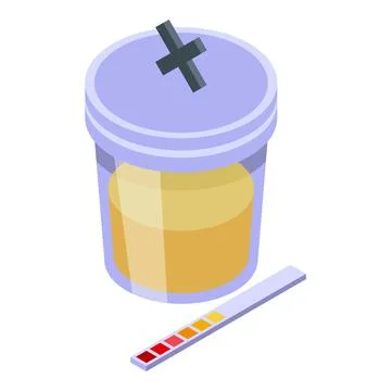 Dope test icon isometric vector. Sport athlete Illustrazione stock