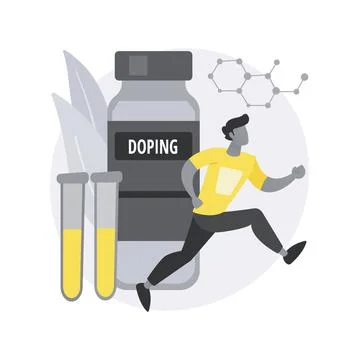 Doping test abstract concept vector illustration. Stock Illustration