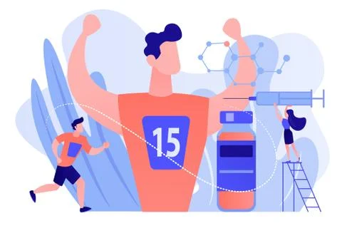 Doping test concept vector illustration. イラスト素材