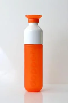 A Dopper drinking bottle with a white background Stock Photos