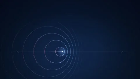 Doppler Effect Moving Source Wavefronts Diagram Seamless Loop Video stock 346936000