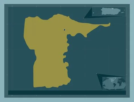 Dorado, Puerto Rico. Solid color shape Stock Illustration