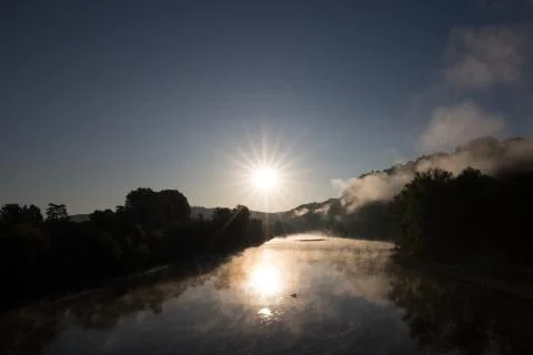 The Dordogne River 스톡 사진