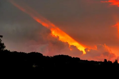 Dordogne Sunset. Stock Photos