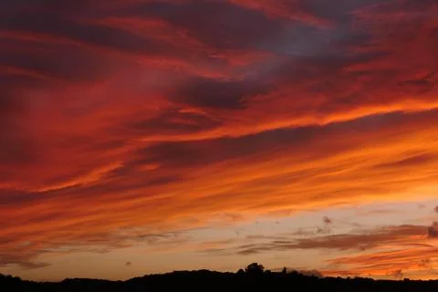 Dordogne Sunset. Stock Photos