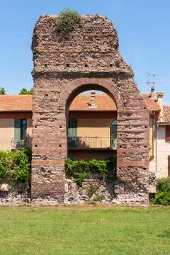 The d’Oree Gate of Frejus Stock Photos