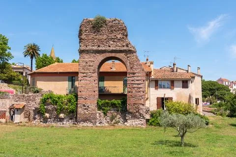 The d’Oree Gate of Frejus Stock Photos
