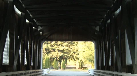 Dorena Covered Bridge 3 動画素材 52706692