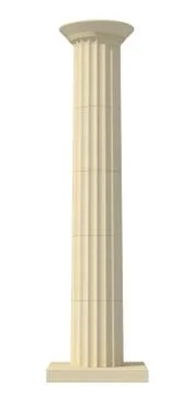 Doric column Stock Illustration