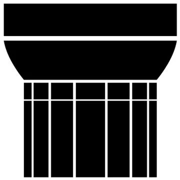 Doric column Stock Illustration