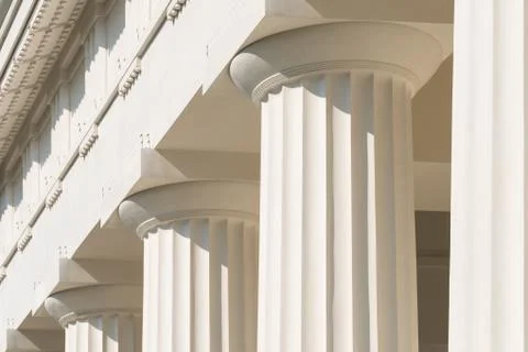 Doric Columns Of Ancient Temple Foto stock