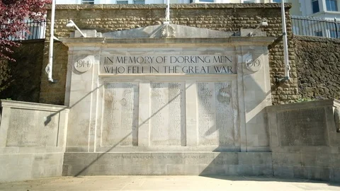 Dorking War Memorial Stock Footage 129227327
