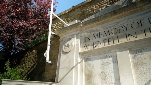 Dorking War Memorial Stock Footage 129228189