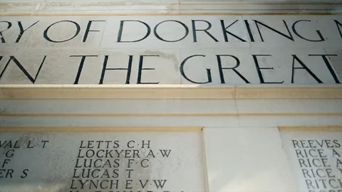 Dorking War Memorial Stock-Footage 129228219
