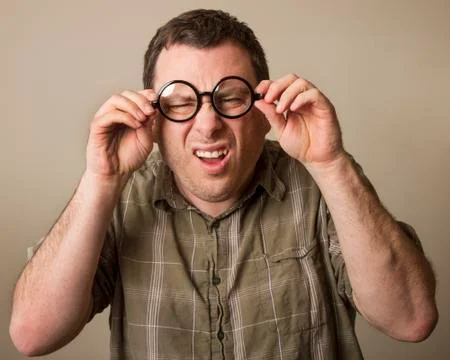 Dorky looking guy Stock Photos