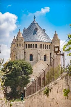 Dormitio Abbey, Jerusalem Stock Photos