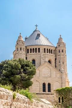 Dormitio Abbey, Jerusalem Stock Photos