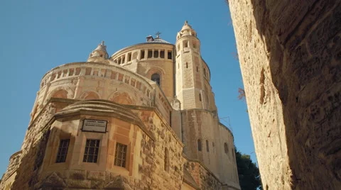 Dormition Abbey Tracking Shot 스톡 동영상 60749929