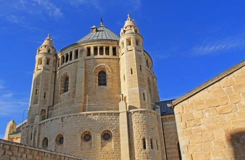 Dormition Abby in Jerusalem Stock Photos