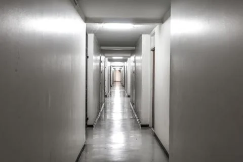 Dormitory corridor Stock Photos
