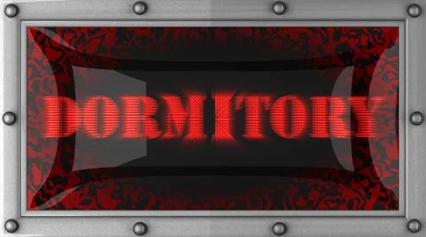 Dormitory on led Stock Footage 8700385