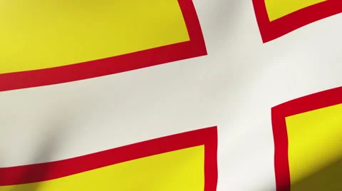 Dorset flag waving in the wind. Looping sun rises style.  Animation loop 스톡 동영상 48298709