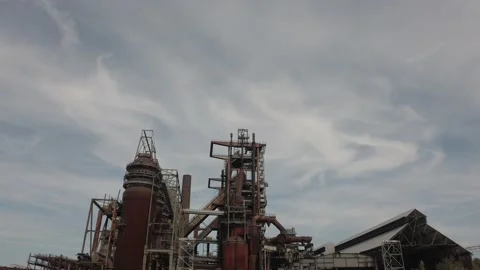 Dortmund, Germany - 07 30 2022 - abandoned steelworks hörder bergwerks Stock Footage 202218930