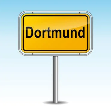 Dortmund  signpost Stock Illustration