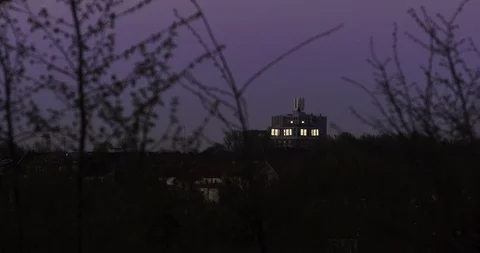 Dortmunder U - Abstand Halten! Stock Footage 128781347