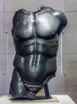 Doryphoros torso, basanite Stock Photos