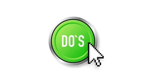 Dos button. Approved. Positive feedback concept. 3D flat button. Motion graphics Stock Footage 156584584