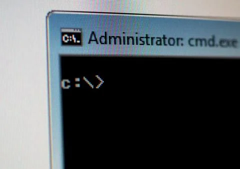 DOS prompt command line in New York Stock Photos