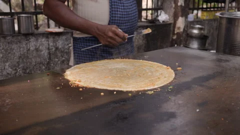 Dosa Making Process Stock Footage 305536920