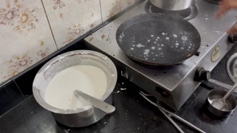 Dosa Preparation Stock Footage 237499129