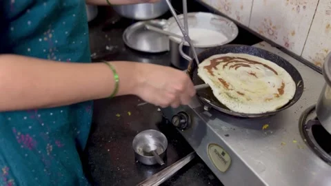 Dosa Preparation Stock Footage 237499135