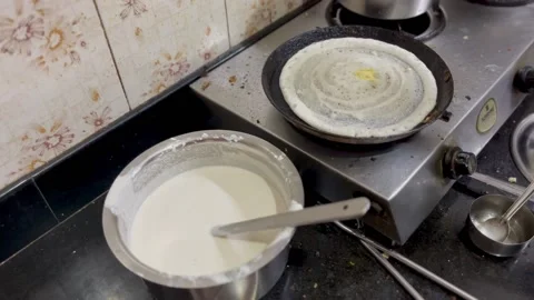 Dosa Preparation Stock Footage 237499137