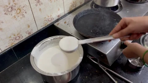 Dosa Preparation Stock Footage 237499138