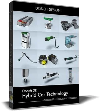DOSCH 3D - Hybrid Car Technology 3D Model