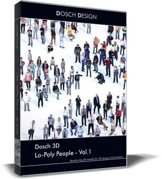 Dosch 3D - Lo-Poly People Vol 1 3D Model
