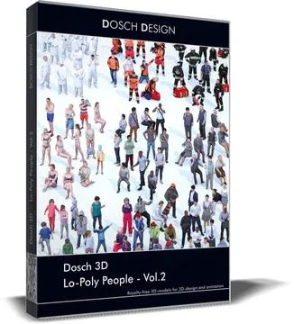 Dosch 3D - LoPoly People Vol 2 3D Model